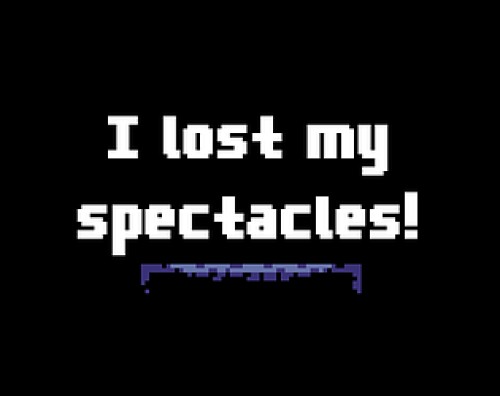 I Lost My Spectacles
