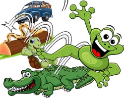 Arcade action frog - Frogger