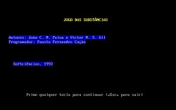 Jogos Químicos: Jogo das Substâncias e Jogo das Adivinhas