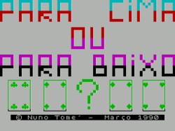 Para Cima ou Para Baixo?